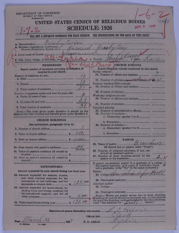 Scan of Presbyterian Church in the United States of America: 5987