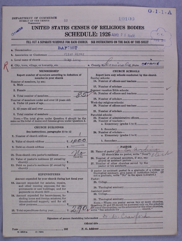 Scan of Negro Baptists: 10100