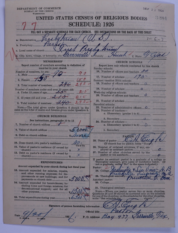 Scan of Presbyterian Church in the United States: 3284