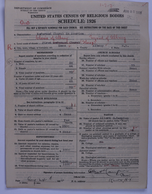 Scan of Reformed Church in America: 20