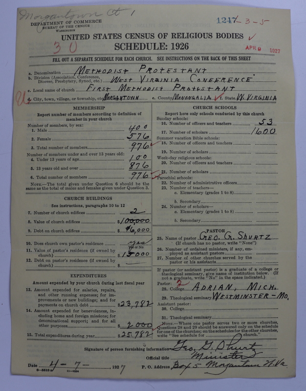 Scan of Methodist Protestant Church: 1247