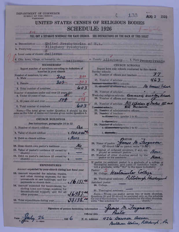 Scan of United Presbyterian Church of North America: 133