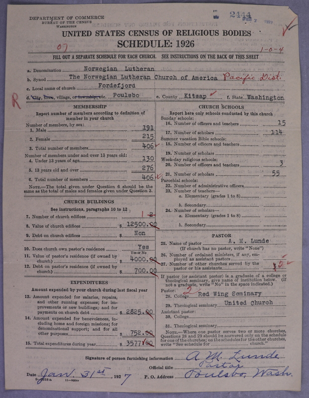 Scan of Norwegian Lutheran Church of America: 2445
