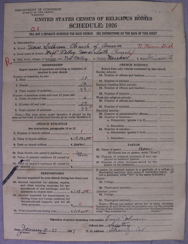Scan of Norwegian Lutheran Church of America: 849