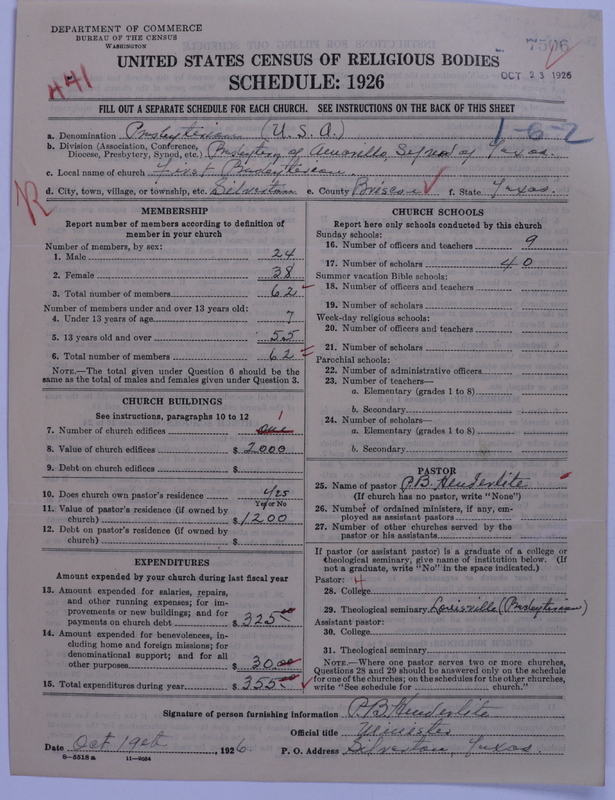 Scan of Presbyterian Church in the United States: 7506