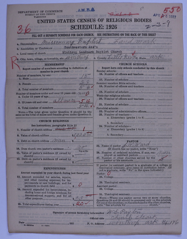 Scan of Landmark Baptist of America: 550