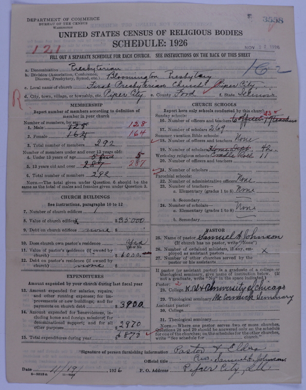 Scan of Presbyterian Church in the United States of America: 3558