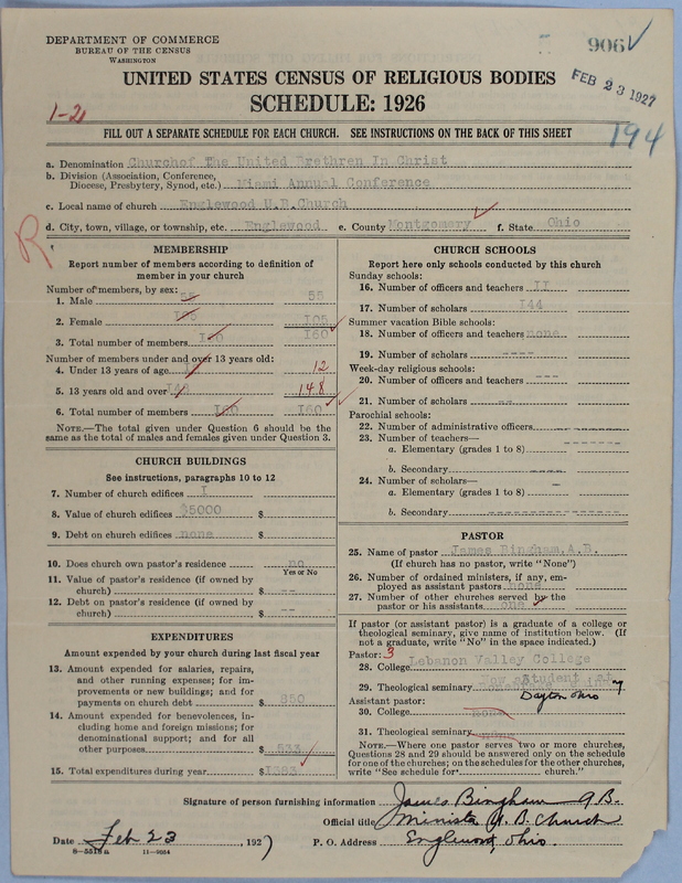 Scan of Church of the United Brethren in Christ: 906