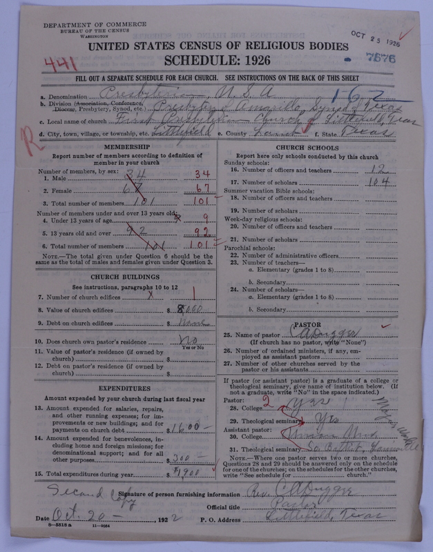 Scan of Presbyterian Church in the United States of America: 7676
