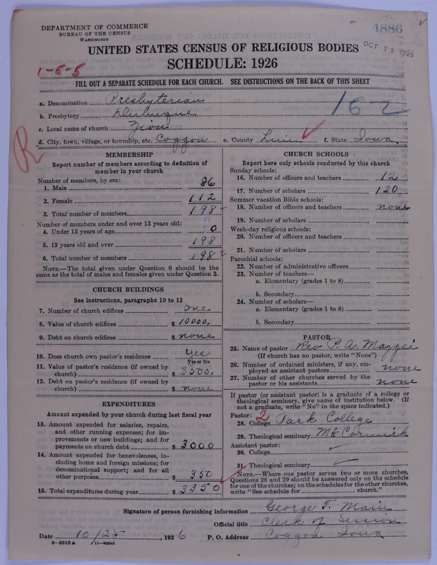 Scan of Presbyterian Church in the United States of America: 4886