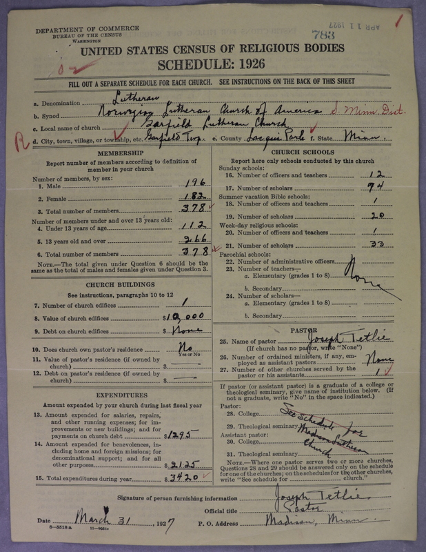 Scan of Norwegian Lutheran Church of America: 783