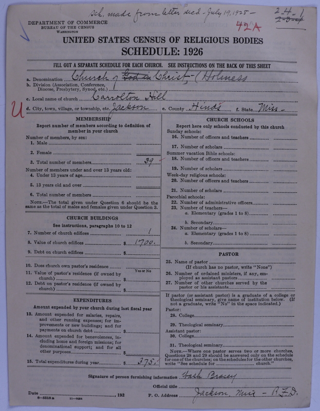 Scan of Church of Christ (Holiness) U.S.A.: 42a