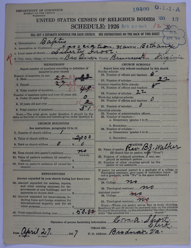 Scan of Negro Baptists: 18400