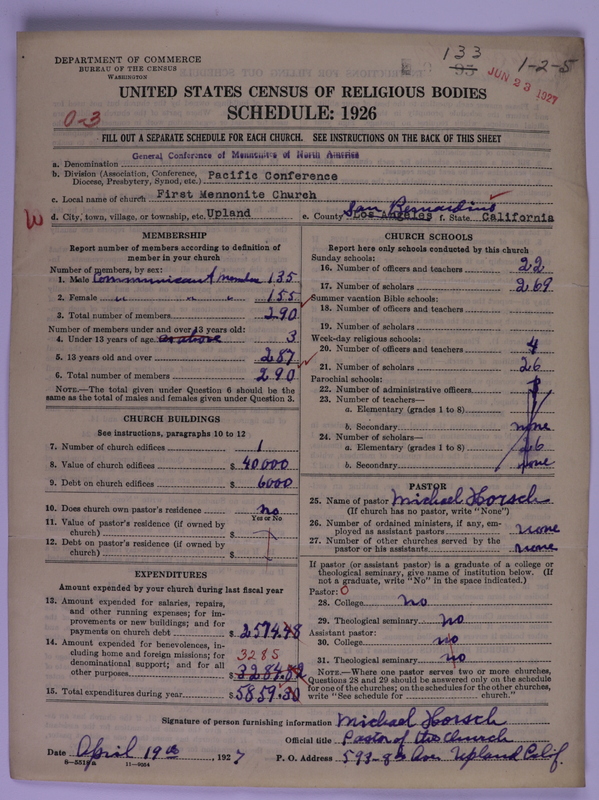 Scan of General Conference of the Mennonite Church of North America: 133