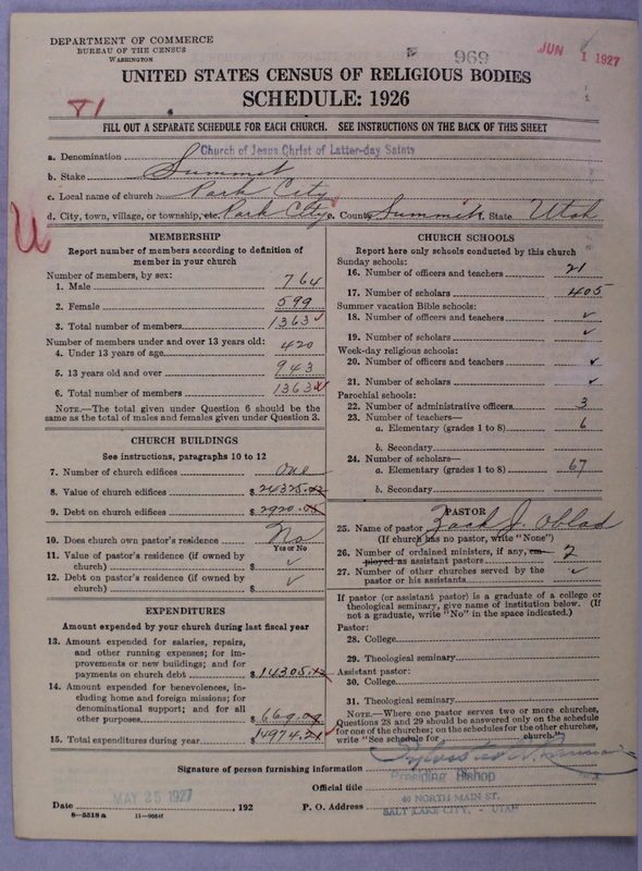 Scan of Church of Jesus Christ of Latter-day Saints: 969