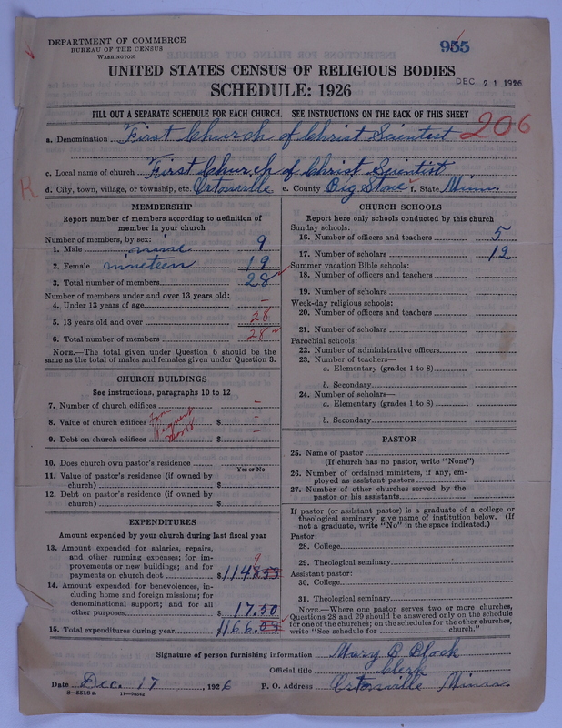 Scan of Church of Christ, Scientist: 955