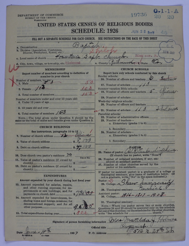 Scan of Negro Baptists: 19736