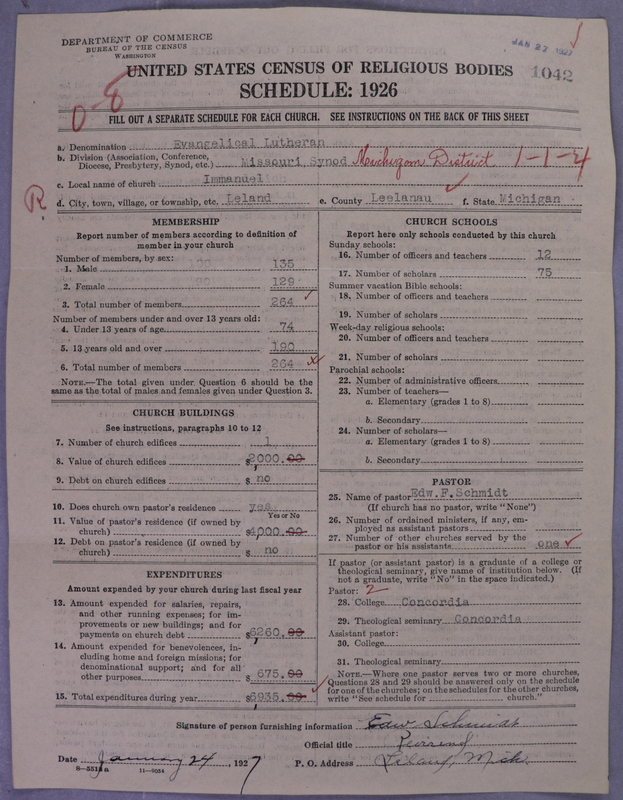 Scan of Evangelical Lutheran Synodical Conference of America: Evangelical Lutheran Synod of Missouri, Ohio, and Other States: 1042