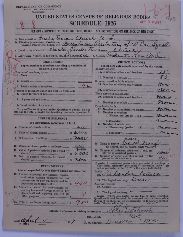 Scan of Presbyterian Church in the United States: 695