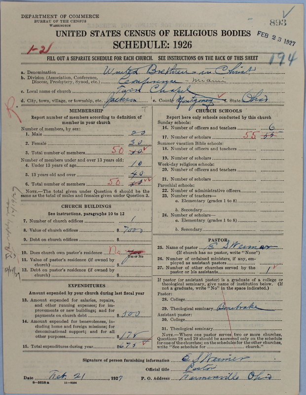 Scan of Church of the United Brethren in Christ: 893