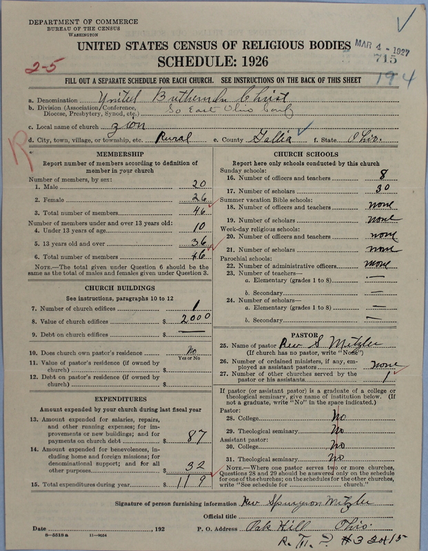 Scan of Church of the United Brethren in Christ: 715