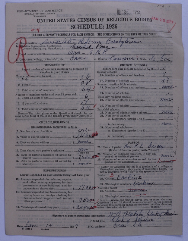 Scan of Associate Reformed Presbyterian Church: 72
