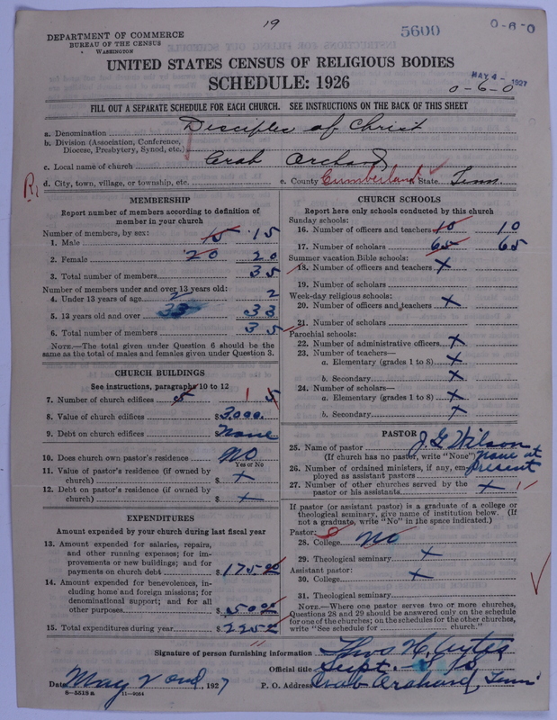 Scan of Disciples of Christ: 5600