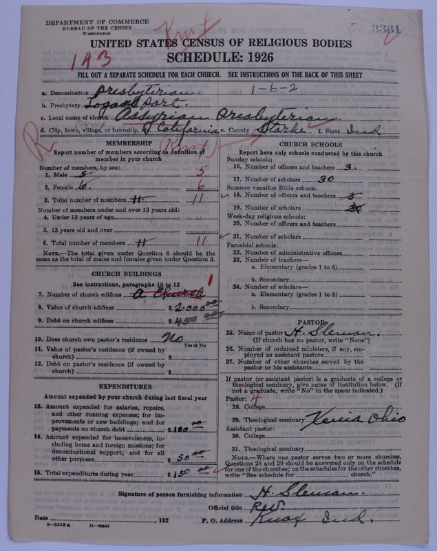 Scan of Presbyterian Church in the United States of America: 3331