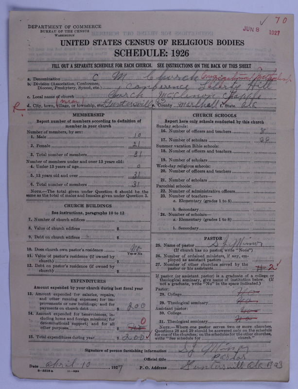 Scan of Congregational Methodist Church: 70