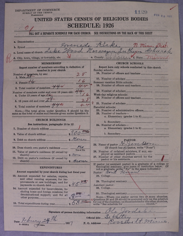 Scan of Norwegian Lutheran Church of America: 1129