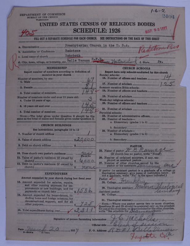 Scan of Presbyterian Church in the United States of America: 2404