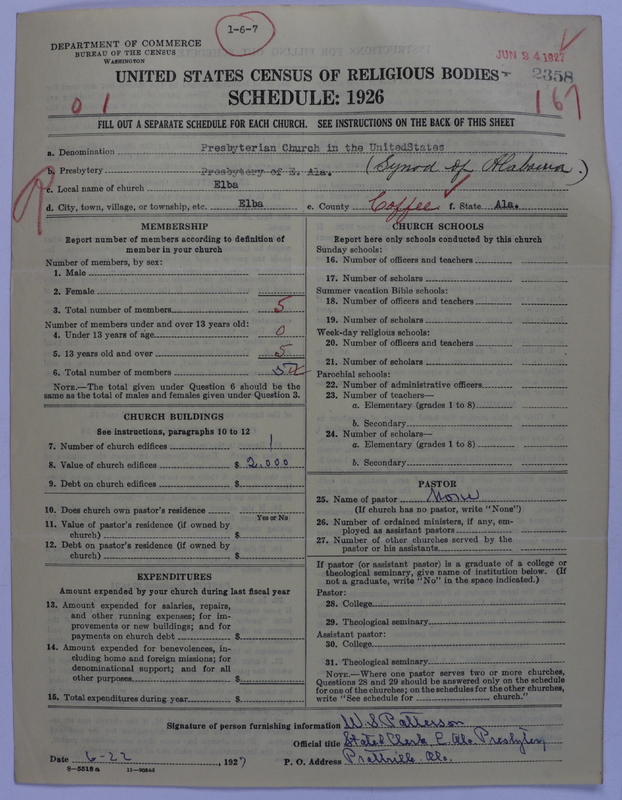 Scan of Presbyterian Church in the United States: 2358