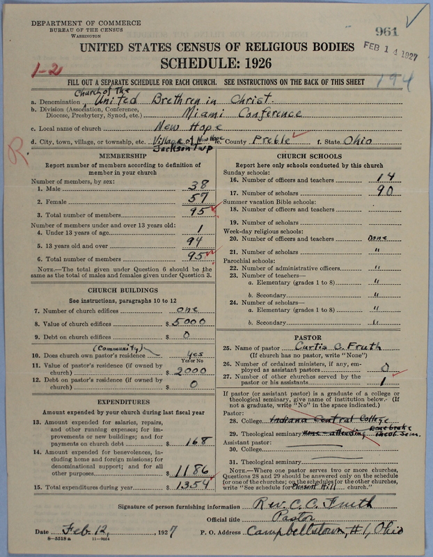 Scan of Church of the United Brethren in Christ: 961