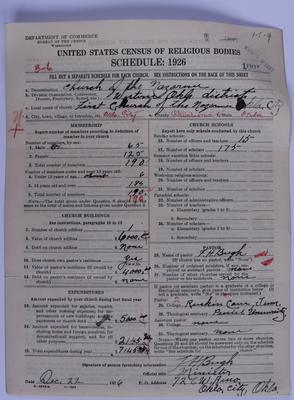 Scan of Church of the Nazarene: 1001