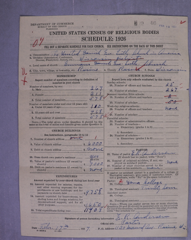Scan of United Danish Evangelical Lutheran Church in America: 46
