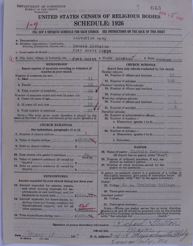 Scan of Salvation Army: 643