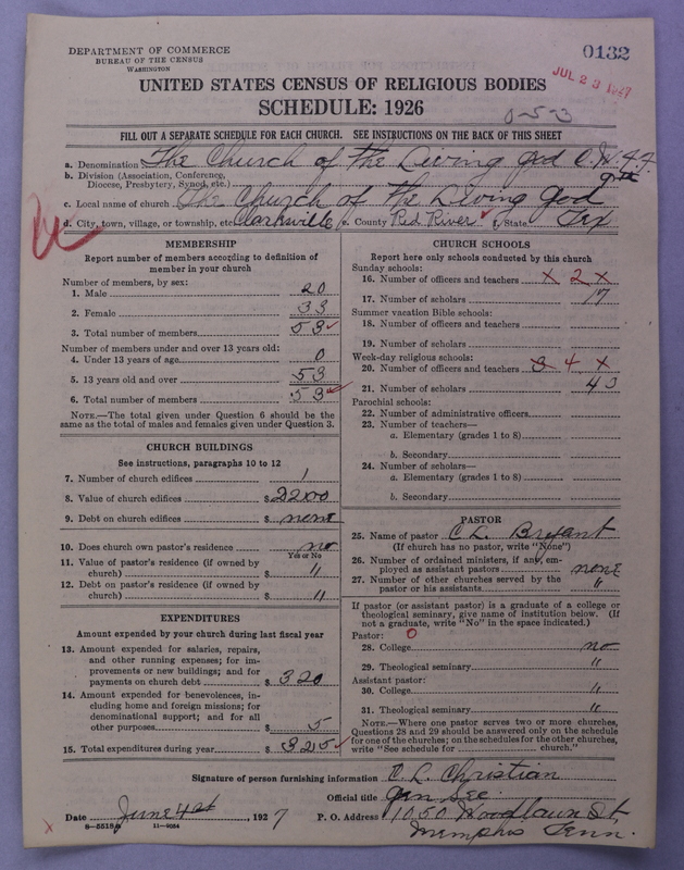 Scan of Church of the Living God, Christian Workers for Fellowship: 132
