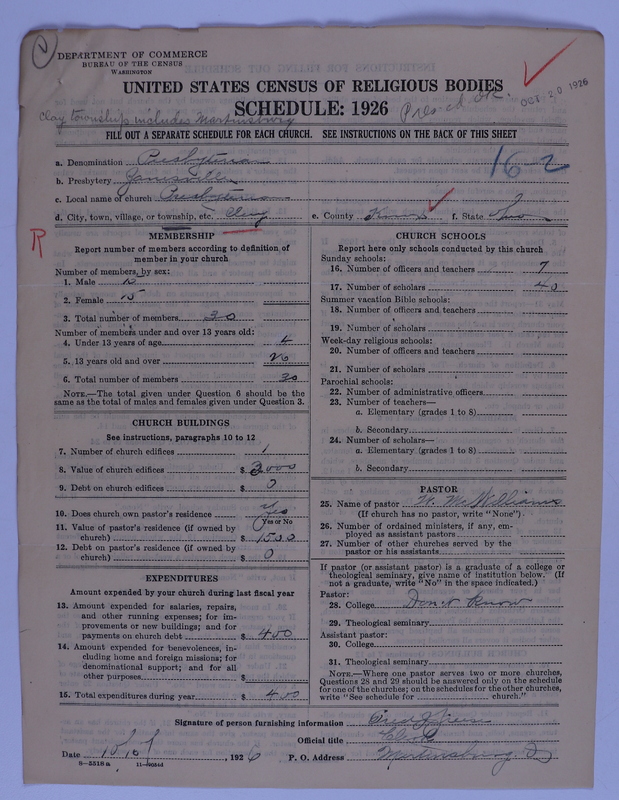 Scan of Federated Churches: