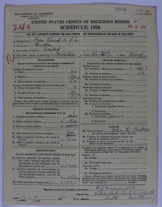 Scan of Presbyterian Church in the United States of America: 7862