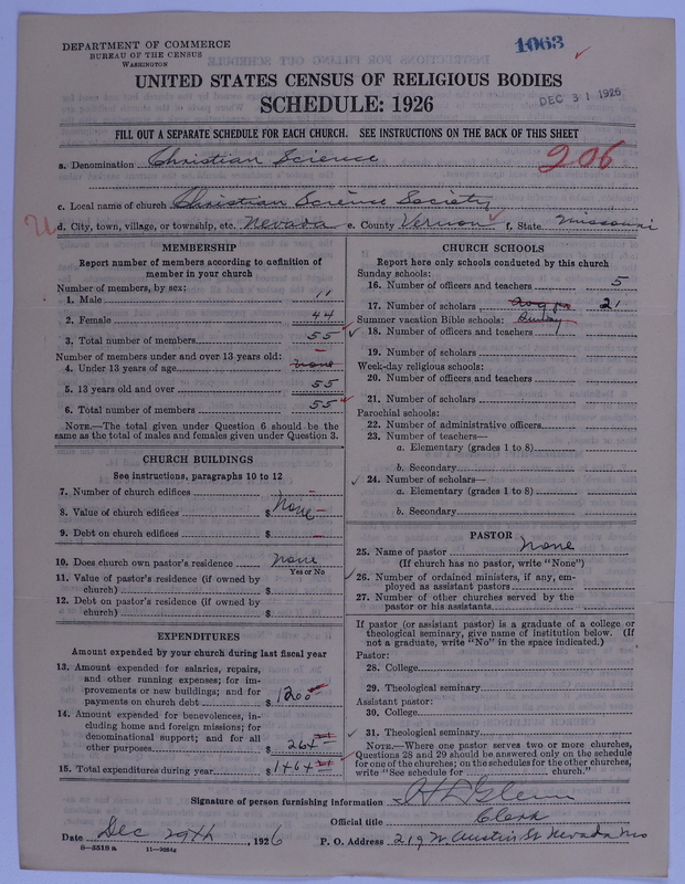 Scan of Church of Christ, Scientist: 1063
