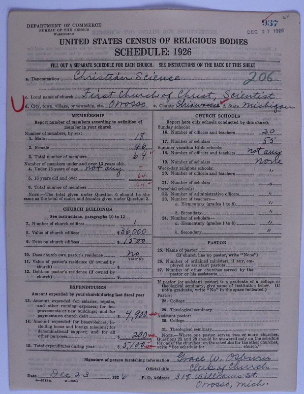 Scan of Church of Christ, Scientist: 937