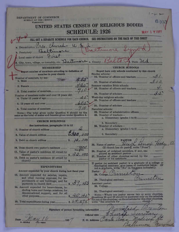 Scan of Presbyterian Church in the United States of America: 6203