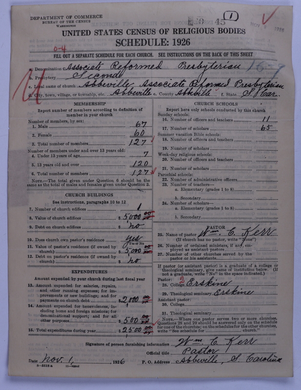Scan of Associate Reformed Presbyterian Church: 45