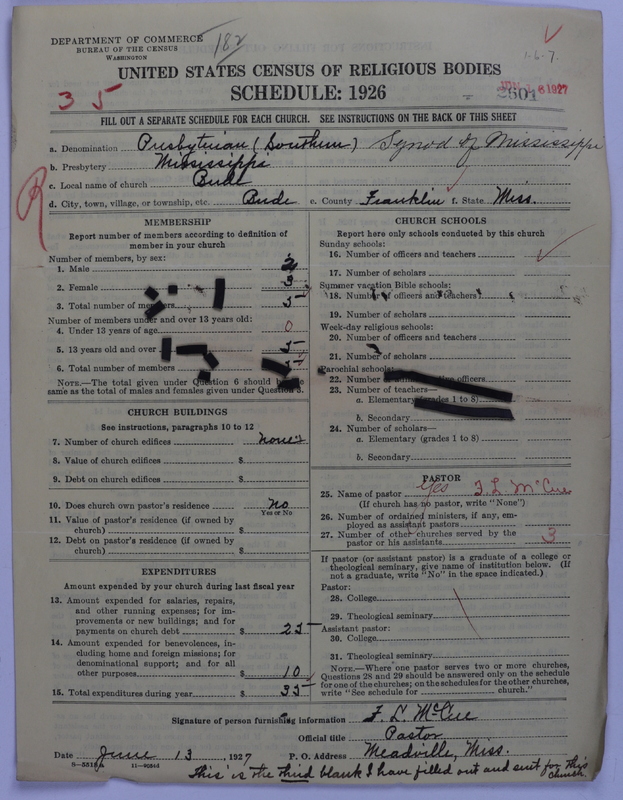 Scan of Presbyterian Church in the United States: 2601