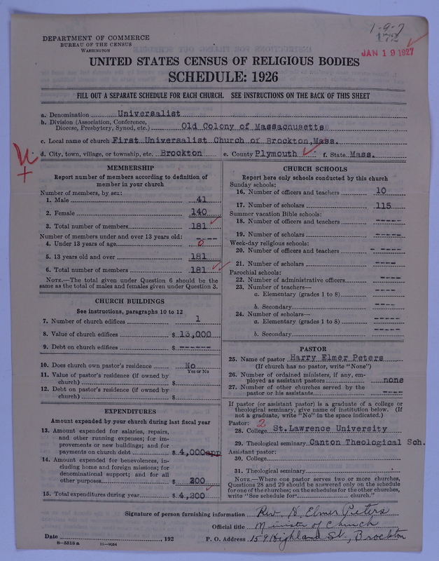 Scan of Universalist Church: 172