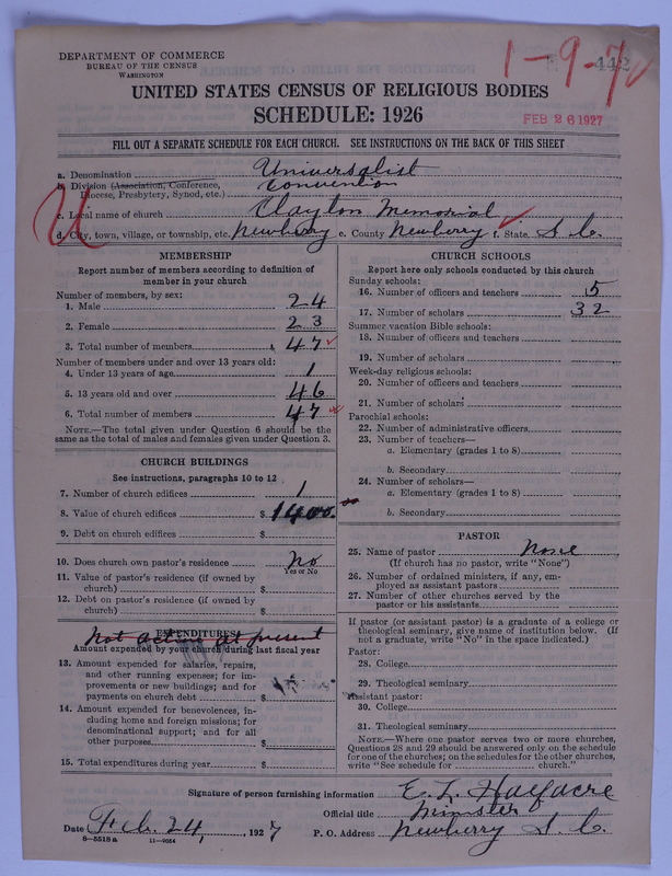 Scan of Universalist Church: 442