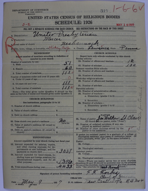 Scan of United Presbyterian Church of North America: 317