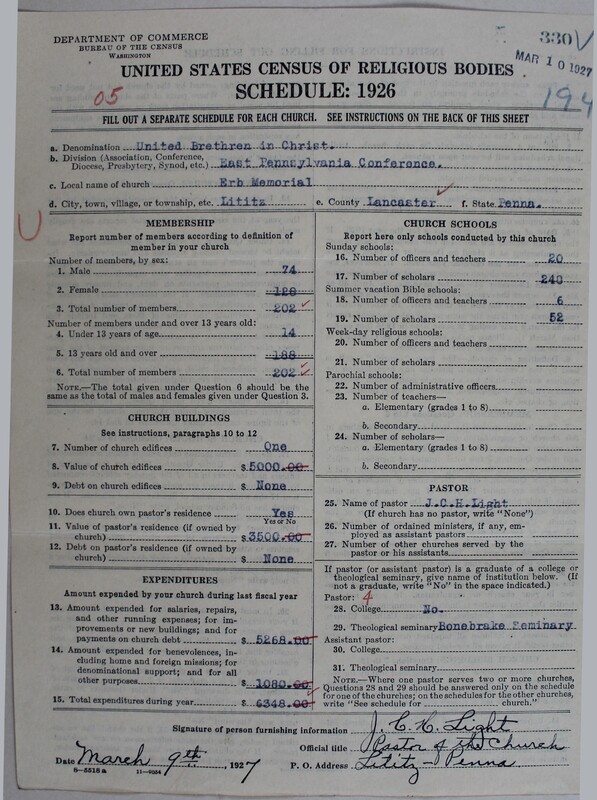 Scan of Church of the United Brethren in Christ: 330