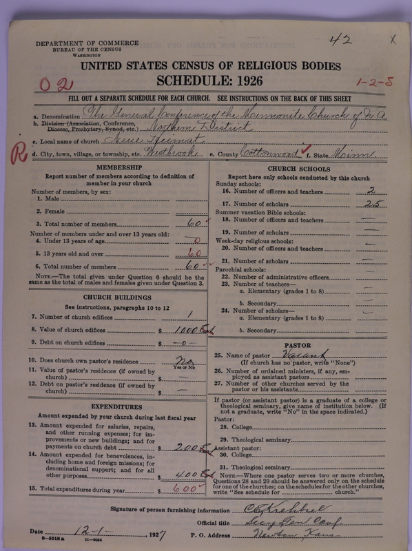 Scan of General Conference of the Mennonite Church of North America: 42