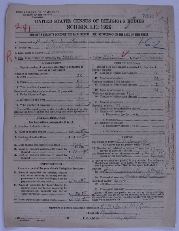 Scan of Presbyterian Church in the United States of America: 7800